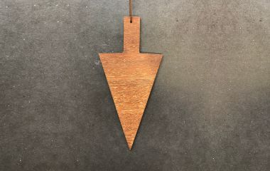 Jule ophæng af teak - Billede 2