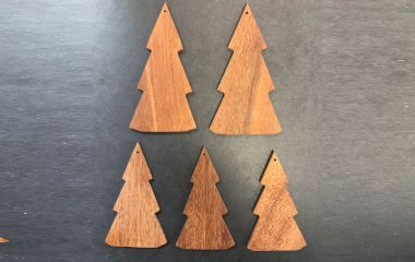 Jule ophæng af teak - Billede 7