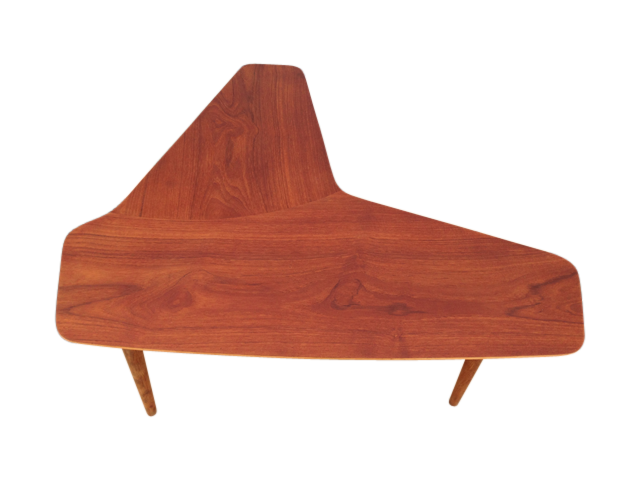 Unika Nyreformet Vintage Sofabord – Organisk 1960’er Design med Kegleformede Ben - Billede 2