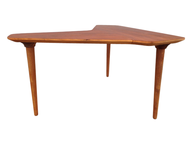 Unika Nyreformet Vintage Sofabord – Organisk 1960’er Design med Kegleformede Ben - Billede 4