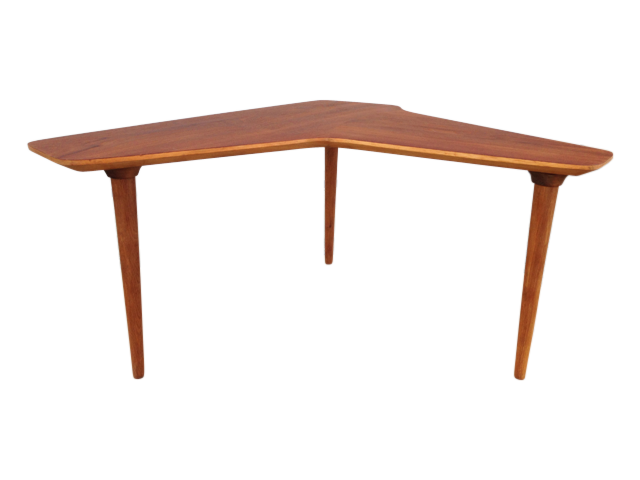 Unika Nyreformet Vintage Sofabord – Organisk 1960’er Design med Kegleformede Ben - Billede 3