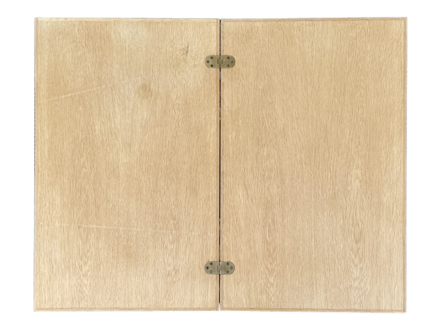 Børge Mogensen Rullebord i Bøg – Funktionelt 1960’er Design med Vendbar Sort/Hvid Bakke - Billede 4